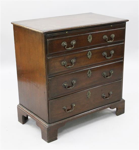 A George III mahogany chest, W.2ft 6in. D.1ft 6in. H.2ft 8in.